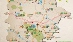 Carte touristique des Monts de Guéret