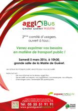 Affiche comité d'usagers agglo'Bus 2016