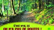 C'est vrai, ici on n'a pas de routes !