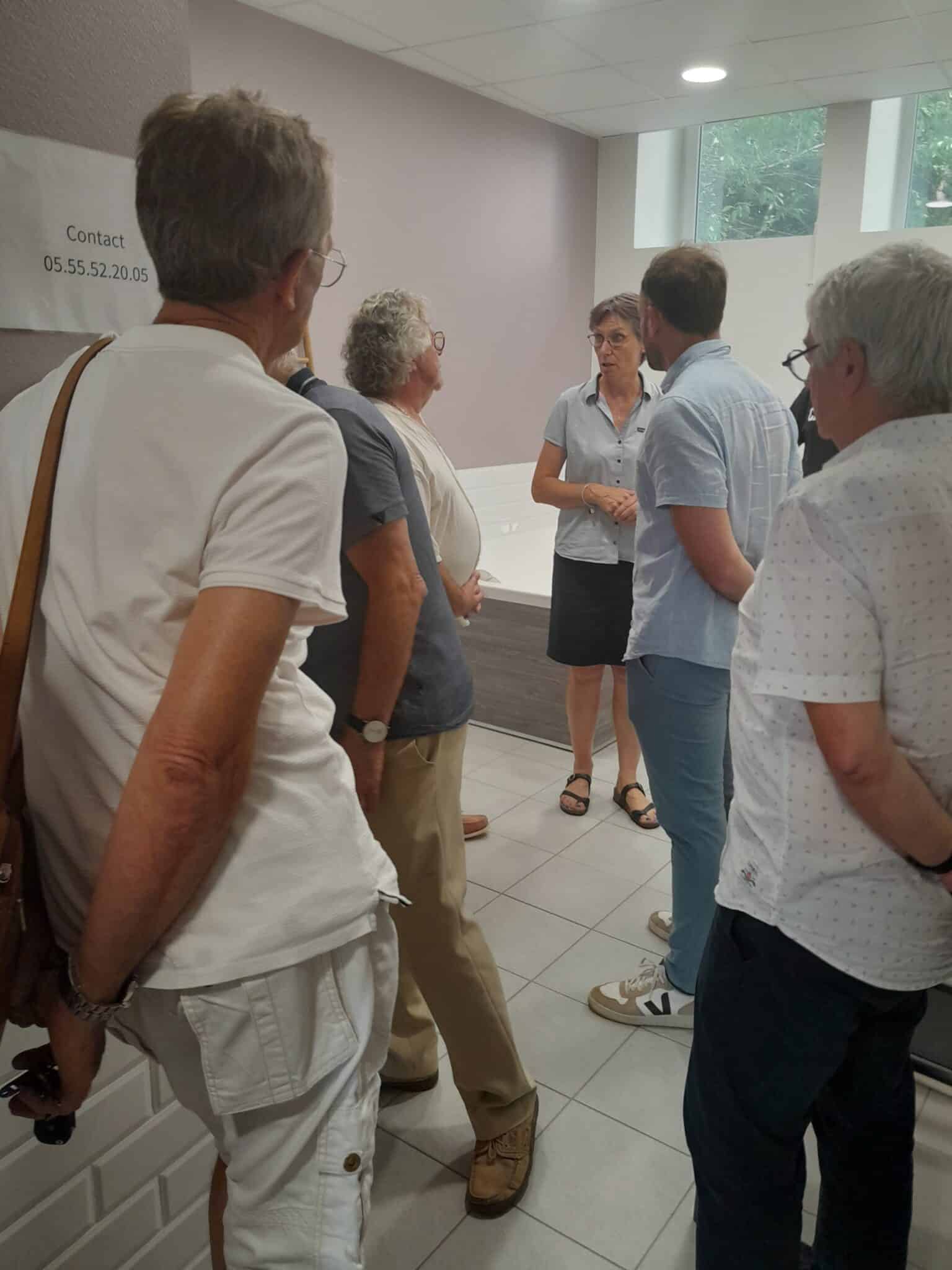 Photo de la visite de l'hébergement collectif TREMPLIN NATURE