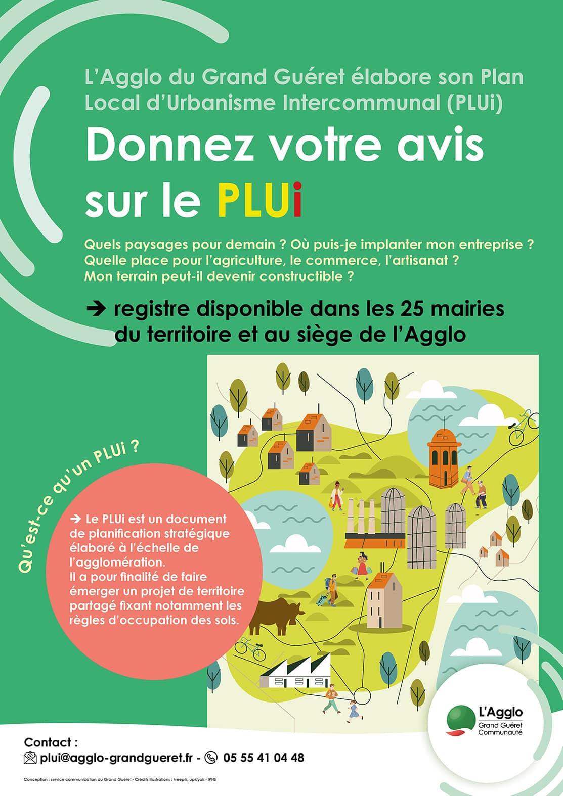 Affiche "Donnez votre avis sur le PLUi"